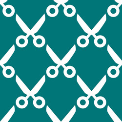 Scissors web icon flat design seamless pattern vector