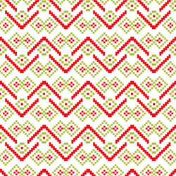 Seamless pixel patterns winter vector