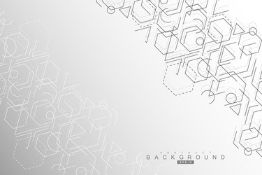 Hexagonal abstract background big data Royalty Free Vector