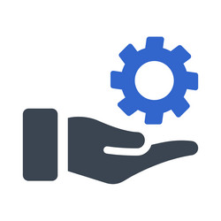 support setting icon vector image