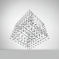 Cube molecular lattice connection structure vector