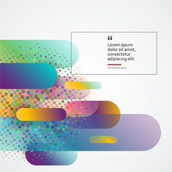 flat dynamic shapes in minimalistic style vector image