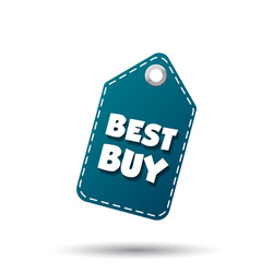 Best buy sticker label on white background Vector Image
