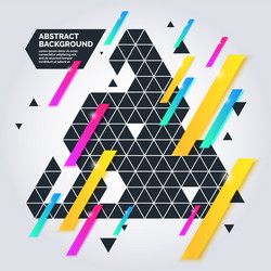 Dynamic Geometric Abstract Background vector image