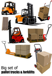 Forklift Loading and Unloading vector image