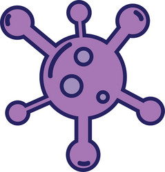 web digital virus computer technology vector image