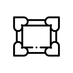 frame icon thin linear style design isolated vector image