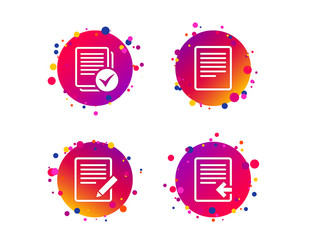 document icons upload file and checkbox vector image