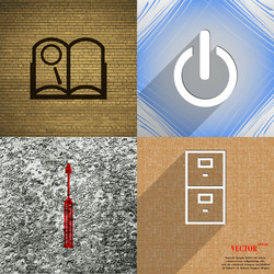 set of abstract backgrounds with different web vector image