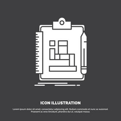 algorithm process scheme work workflow icon glyph vector image