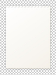 blank empty album notepad format a4 for drawing vector image
