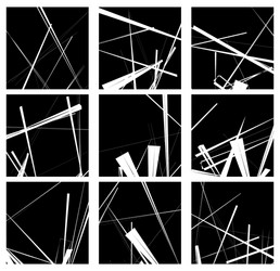 Random lines artistic element pattern set non vector