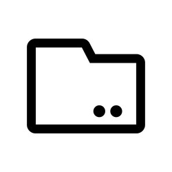 computer folder icon or data organization vector image