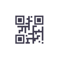 mobile cashless payment system or scan qr code vector