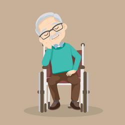 Old Man in Wheelchair Cartoon Vector Images (over 1,200)