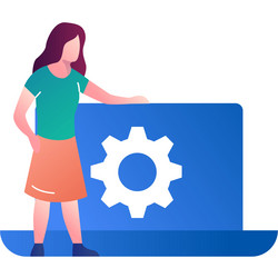 api modeling icon flat interface web design vector