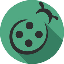 Cute ladybug icon Royalty Free Vector Image - VectorStock