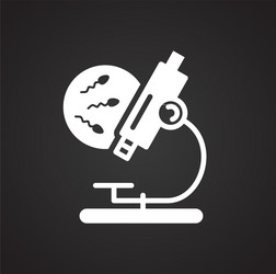 ivf icon on background for graphic and web design vector image