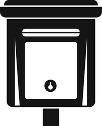 message mailbox icon simple style vector image