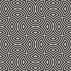 seamless pattern repeating geometric elements vector image