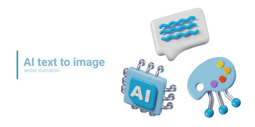 generation artificial intelligence text to image vector image