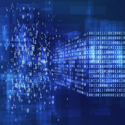 Binary Code Data Stream vector image