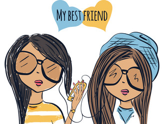 8,646 Best Friends Girls Cartoon Royalty-Free Images, Stock Photos &  Pictures