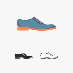 Men shoes Royalty Free Vector Image - VectorStock