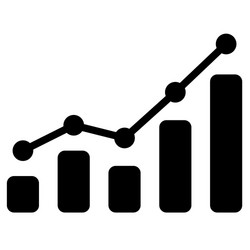 Bar Chart Icon - Data Visualization vector image