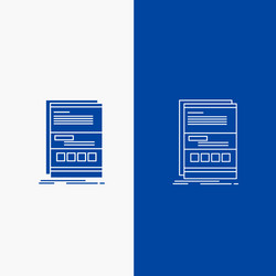 browser dynamic internet page responsive line vector image