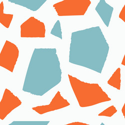 trendy seamless pattern with abstract forms vector