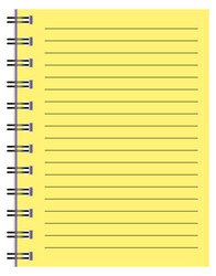 note vector image