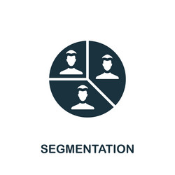 Segmentation icon 3d from corporate development Vector Image