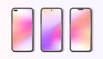 Smartphone mockup device ui ux mockup Royalty Free Vector