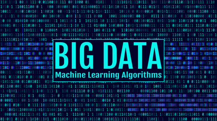 binary code blue digits on the computer screen vector image