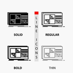 control equalizer equalization sound studio icon vector image