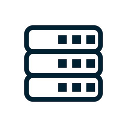 web hosting machine or server symbol vector