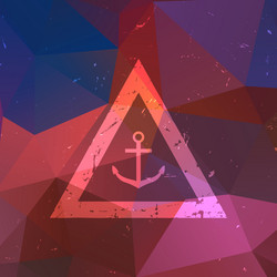 abstract triangular background vector image