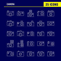 Camera line icon for web print and mobile uxui vector
