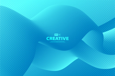 abstract gradient blue fluid shape pattern vector image