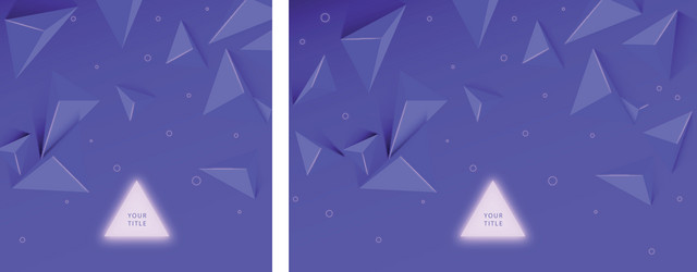 abstract background with 3d triangles vector image
