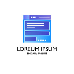 file browser computing code business logo vector image