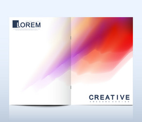 modern template for bi fold brochure vector