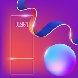 abstract background with dynamic shape vector image