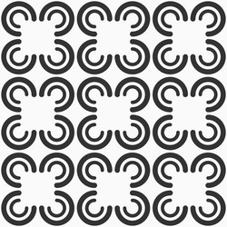 abstract geometric seamless pattern three vector image