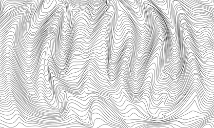 Black and white abstract pattern with waves vector