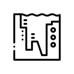freedom of speech icon thin linear style design vector image