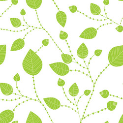 Leaves and fruits seamless pattern Royalty Free Vector Image