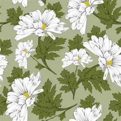 Seamless background with peony flowers Royalty Free Vector