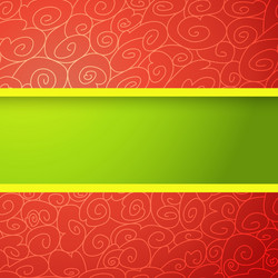 Red and green bright background vector